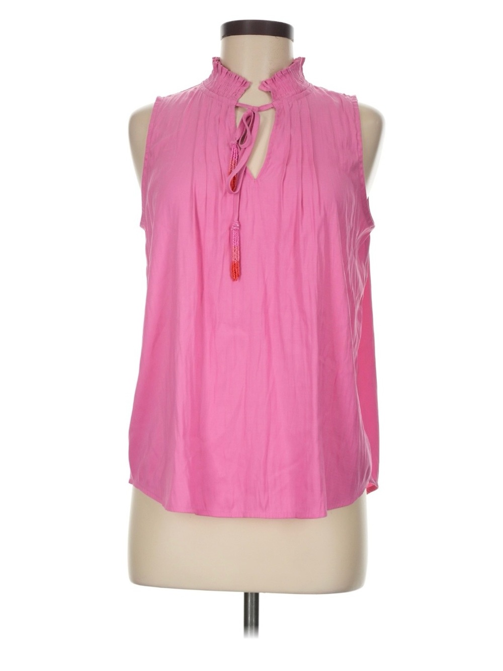 LOFT Light Pink Sleeveless Tie-Neck Camisole